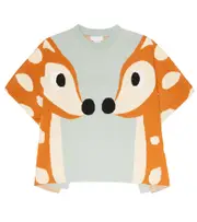 [Stella McCartney Kids] Stella McCartney Kids Jacquard cotton and wool top Y 4 multicoloured