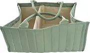 Baby Diaper Caddy | Carrying Caddy Organizer - Portable Foldable with Handle Safe Waterproof Storage for Nursery Bedside Bathroom Desk