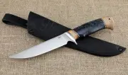 Knife Baikal steel 95X18 handle birch purple
