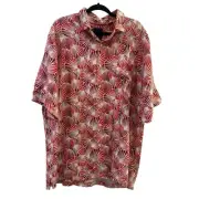 Tommy Bahama Shirt Mens Large Tall Shell We Dance Caliente 100% Silk NWT