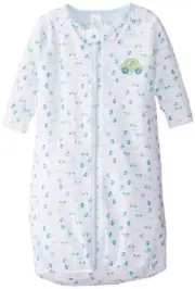Spasilk Baby Pack 100% Cotton Sleep Bag 0-6 Months, Blue Car (1 Piece)