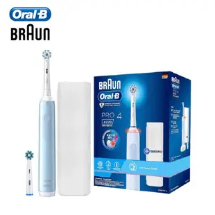 德國百靈 Oral-B Pro4 3D電動牙刷+4入刷頭組 【新色上市】 廠商直送