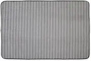 Bone Dry DII Non Slip XXX-Large Stripe Pet Cage Mat, 32x51, Absorbent Non Scratch Under Cage Mat for Dogs and Cat, Perfect for Kennels or Crates-Gray