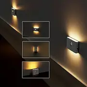 Wireless Intelligent Motion Sensor Lamp Home Aisle Led Night Light Automatic Voice Control Light Staircase Wall Lamp Usb Charging