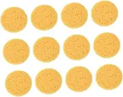 HONMEET 12Pcs Natural Cellulose Face Cleaning Pads Exfoliating Facial Sponge Puff for Deep Cleansing Skin Care Gentle Safe for All Skin