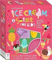 Ultimate Ice Cream and Sorbet Kit - Creative Ice Cream Making Kit with Silicone Mould and Recipe Book