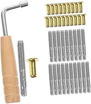 AKOOSY 1 Set Durable Lyre Tuning Pegs with Wrench Professional Lyre String Peg Accessories for Harp High Grade Material Smooth Finish for Easy Use