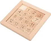 Totority Wooden Number Cognition Toy Boys and Girls Iq Game Educational Toys Sliding Puzzle for Toddlers