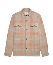 Checkered undershirt coat XL Nude