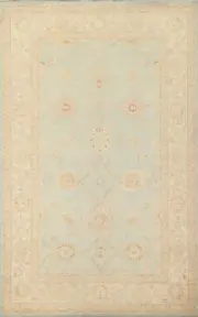 Traditional Bohemian Chobi Peshawar Pakistani Rug Hand-Knotted 7x10 ft Wool