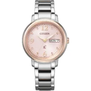 【CITIZEN 星辰】xC系列 光動能 櫻花粉腕錶 32.5mm(EW2425-57W)