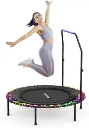 Mini Trampoline Rebounder 40/48 Foldable Fitness Trampoline for Adults and Kids
