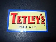 TETLEYS ENGLISH ALE Rectangle Carlsberg STICKER decal craft beer brewing brewery
