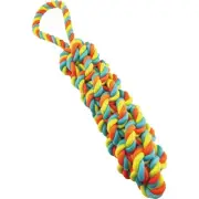 Boss Pet Chomper Woven Rope Monkey Fist Tug Dog Toy WB15531 Boss Pet Chomper