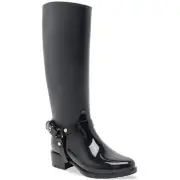 Dolce Vita Womens Cloudy H2O Black Knee-High Boots 8 Medium (B,M) BHFO 9237