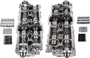 11101-69136 Left & Right Cylinder Head Replacement Compatible for Toyota 4Runner Tacoma Tundra T100 3.4L V6 1995-2004 5VZFE DOHC 11101-69135