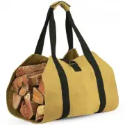 Durable Canvas Firewood Log Carrier Bag Large Capacity for Firewood and Logs