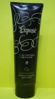 NEW CALIFORNIA TAN EXPOSE STEP 1 NATURAL BRONZER AU NATUREL TANNING BED LOTION