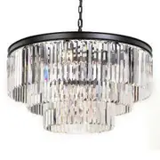 Telbix Serene 16 Light Crystal Round Pendant Light