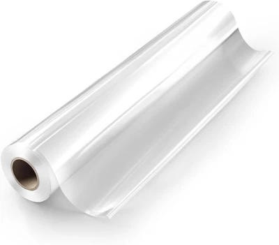 Perkhomy 17.5" X 125' Valentines Wrapping Paper Clear Cellophane Wrap Roll 3Mil