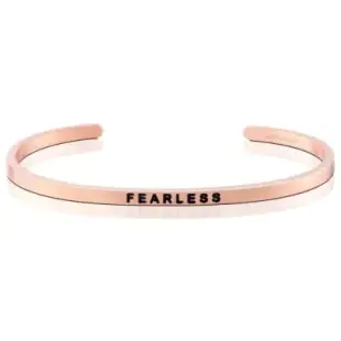 MANTRABAND Fearless 無所畏懼 勇敢追夢 玫瑰金手環