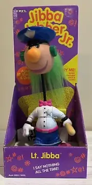 Vtg 1994 ERTL Jibba Jabber Jr. 8"Lt. JIbba Toy Doll Noise Maker Polic NEW IN BOX