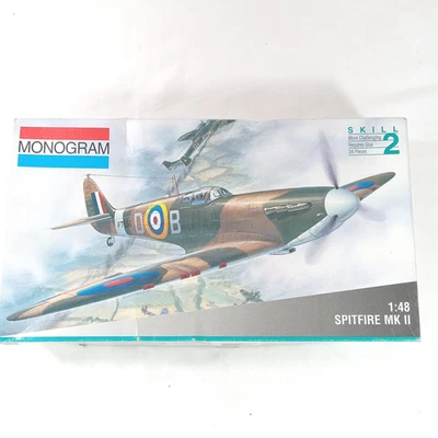 MONOGRAM 1:48 Scale Spitfire MK II Model Kit Unassembled NEW Open Box #5239 VTG