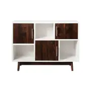 Costway 3-Door Storage Cabinet Wood Buffet Sideboard