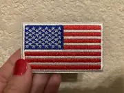 American Flag Patch with White Border