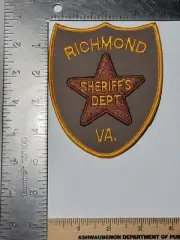 MK2 B8 Police patch Virginia Richmond County Sheriff's Dept Sheriff
