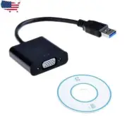 USB 3.0 to VGA Multi-Display Adapter Converter External Video Graphic Card