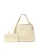 二奢 Pre-loved STELLA MCCARTNEY stella logo Handbag tote bag Fake leather ivory