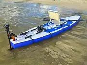 Inflatable Motorized Fishing Platform Paddle Surf Board Kayak Dingy Raft Boat (Board Type: 9.5x3ft.)