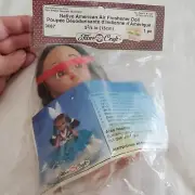 Vintage Fibre Craft Native American Air Fresher Top Doll Head Top Arms 5½"H SIP