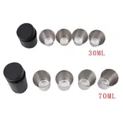 Cup Stainless Steel Wine Drinking Shot Glasses Barware With Bag Mug Holiday