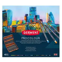 在飛比找誠品線上優惠-DERWENT Procolor油性色鉛筆/ 48色/ 木盒