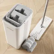 Mop and Bucket with Wringer Set for Home, Flat Mop and Bucket System, Mops fo...