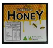 HONEY CONTAINER JARS LABELS NUTRITION LABEL