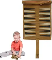 Travel Size Backgammon Game, Travel Strategy Backgammon Game, Backgammon Small Game Set, Funny Classic Board Game, Elegant Leather Backgammon Sets, Easy to Use, Portable for Home