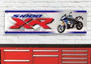 BR380B BMW S1000XR XR RED WHITE BLUE 2015 INSPIRED GARAGE WORKSHOP BANNER SIGN
