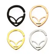 Alien Bendable Hoop Rings For Nose Septum Ear Cartilage, Daith made of Surgical