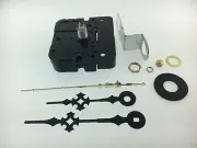 Takane Quartz Battery Clock Movement Black Hands 5/8" Shaft fits 1/4" Dial