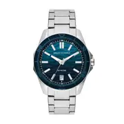 Armani Exchange Three-Hand Date Stainless Steel Watch AX1950 Blue 4064092228038