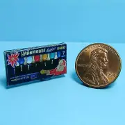 Dollhouse Miniature Detailed Replica Large Bulb Christmas Lights Box TIN1021