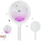 Bug Zapper Racket Fly Swatter Mosquito Bat Wasp Insect Pest Killer USB Electric