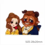 5 pc. Planar Resin Hair Bow Center 1192390 Beauty and the Beast Belle Princess