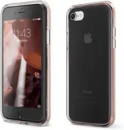 Motomo MT19038i9 iPhone SE (3rd Generation/ 2022) Case, Cover, Rose Gold, 4.7 Inches, iPhone Clear Case, Back Cover, Wireless Charging Compatible, iPhone SE (2nd Generation) / 8/7 (Genuine Domestic