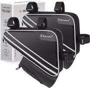 2 PACK Bike Accessories Triangle Bag, Bike Bags with Bike Water Bottle Holder