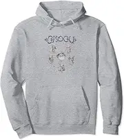 [STAR WARS] The Mandalorian Grogu 6 Characters in Space Pullover Hoodie