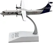 Pre-Built Model Aircraft 13CM Accurate Scale Model Airplane Replica 1/200 for SAS ATR72-600 ES-ATH Metal Civilian Aircraft Miniature Airplane Model